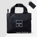 Eco-Friendly Folding Packable Tote Bag Reusable Portable Cloth Polyester Women's Tote Bags Foldable Grocery Custom Tote Bag